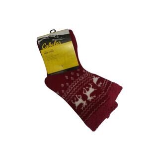Cabela’s Women's Double Layer Home Socks with Aloe Vera Cozy Holiday Size OS